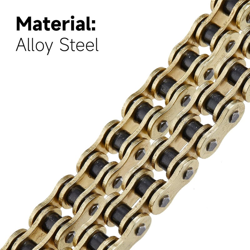 HILAKE 520 Motorcycle Chain 130 Links O-Ring with Connecting Master Link and Chain Breaker Heavy Duty Drive Chain for Motorcycle Bicycle Go Kart Mini Trail Bike - Image 3